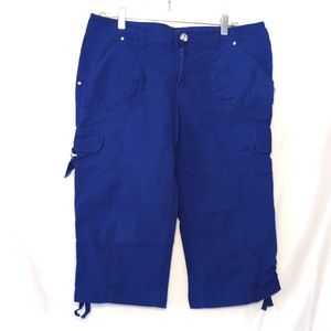 I.N.C. Ruched Cropped Capri Pants